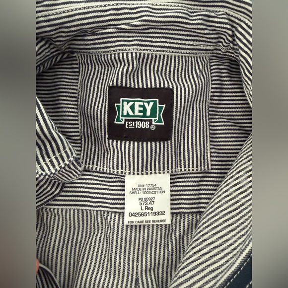 KEY hickory shirt LARGE - Picture 3 of 3